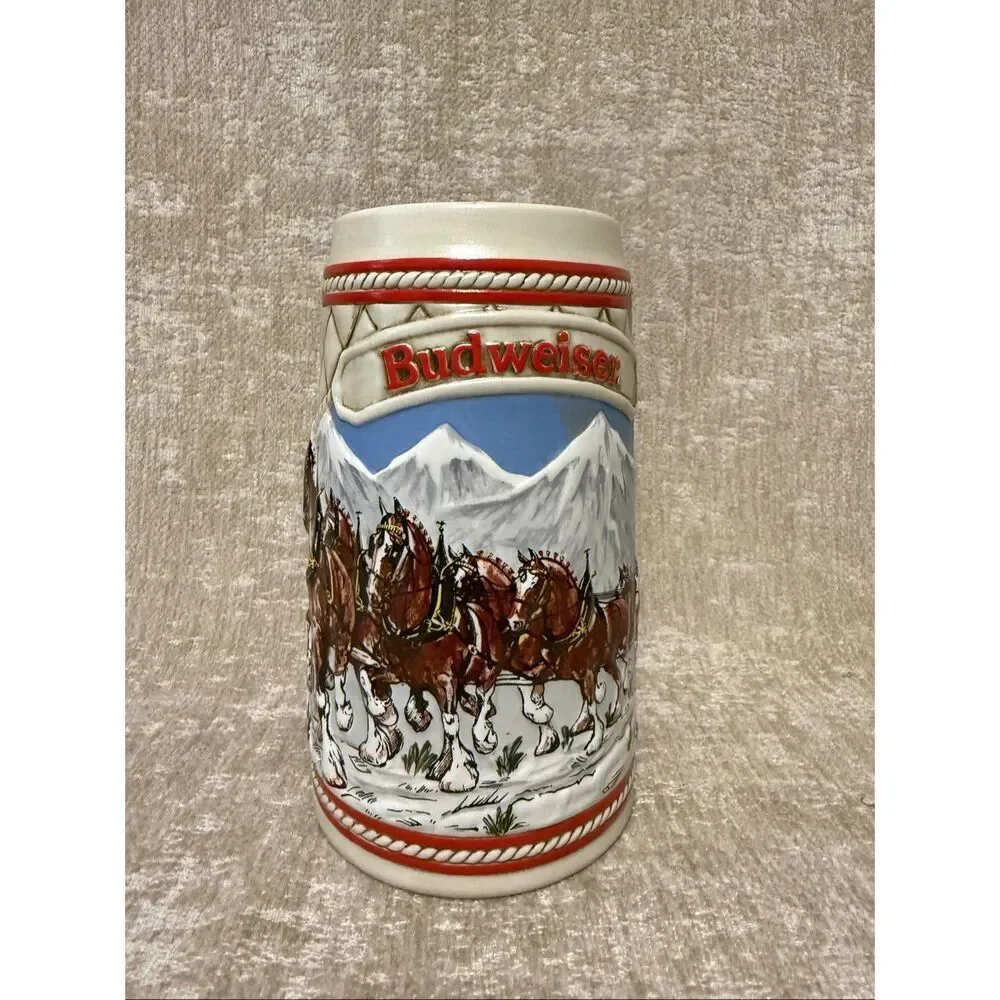 Vintage Budweiser 1985 A Series Beer Stein Collectible Mug